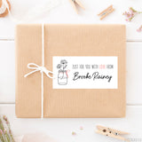Flower Mason Jar "Just For You" Gift Labels