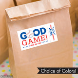 Baseball Team Snack Labels - Your Choice of Color