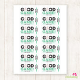 Baseball Team Snack Labels - Your Choice of Color