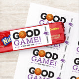 Basketball Team Snack Labels - Your Choice of Color