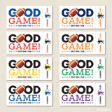 Football Team Snack Labels - Your Choice of Color