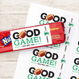 Football Team Snack Labels - Your Choice of Color