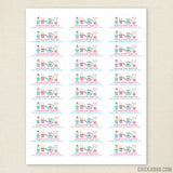 Flower Pot Address Labels