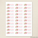 Flower Bouquet Address Labels