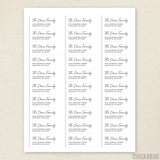 Farmhouse Stripe Address Labels