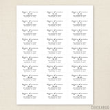 Whimsical Handwritten Address Labels