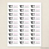 Sewing Machine Address Labels