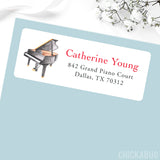Piano Address Labels