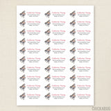 Piano Address Labels