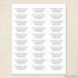 Boho Divider Address Labels