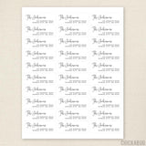Chic Script Address Labels