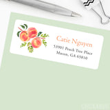 Peaches Address Labels