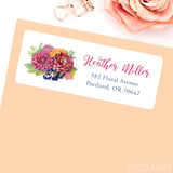 Autumn Floral Address Labels