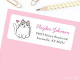 Kitten Address Labels