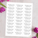 Farmhouse Script Address Labels