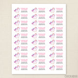 Unicorn Address Labels