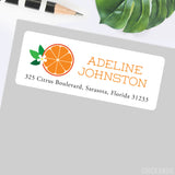 Florida Orange Address Labels