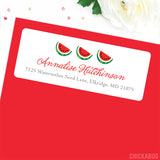 Red Watermelon Address Labels