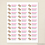 Pink Puppy Address Labels