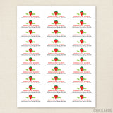 Strawberry Address Labels