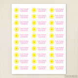 Sunshine Address Labels