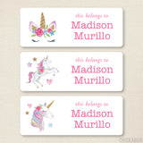 Unicorns "This Belongs To" Labels
