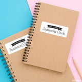 Black and White Banner "This Belongs To" Labels