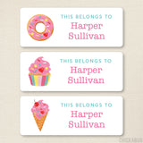 Pink Sweets "This Belongs To" Labels
