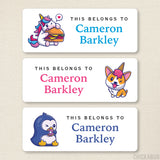 Animal Snackers "This Belongs To" Labels