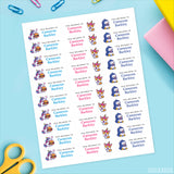 Animal Snackers "This Belongs To" Labels