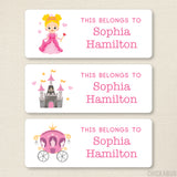 Blonde Princess "This Belongs To" Labels