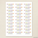 "Hey, We Moved!" Change of Address Labels