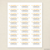 Gold Arrows "New Address" Change of Address Labels