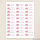Pink Rose Address Labels