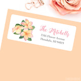 Tropical Flowers Address Labels
