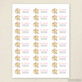 Tropical Flowers Address Labels