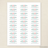 Watercolor Flowers Address Labels