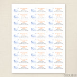 Watercolor Swan Address Labels
