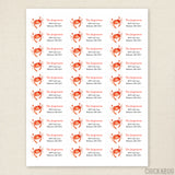 Crab Address Labels
