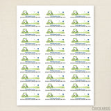 Navy Blue Golf Address Labels