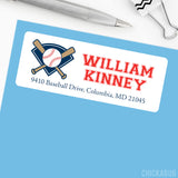 Baseball Address Labels