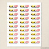 School Bus Address Labels