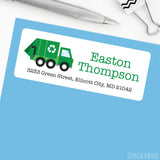 Garbage Truck Address Labels