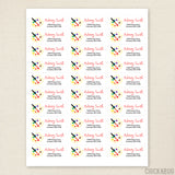 Artist's Palette Art Address Labels