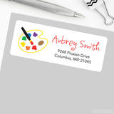 Artist's Palette Art Address Labels