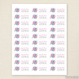 Hydrangea Bouquet Address Labels