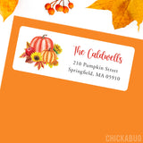 Autumn Pumpkin Address Labels