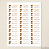 Monarch Butterflies Address Labels