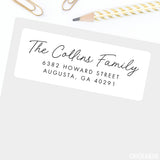 Handwritten Script Address Labels