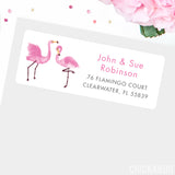 Fun Flamingo Address Labels
